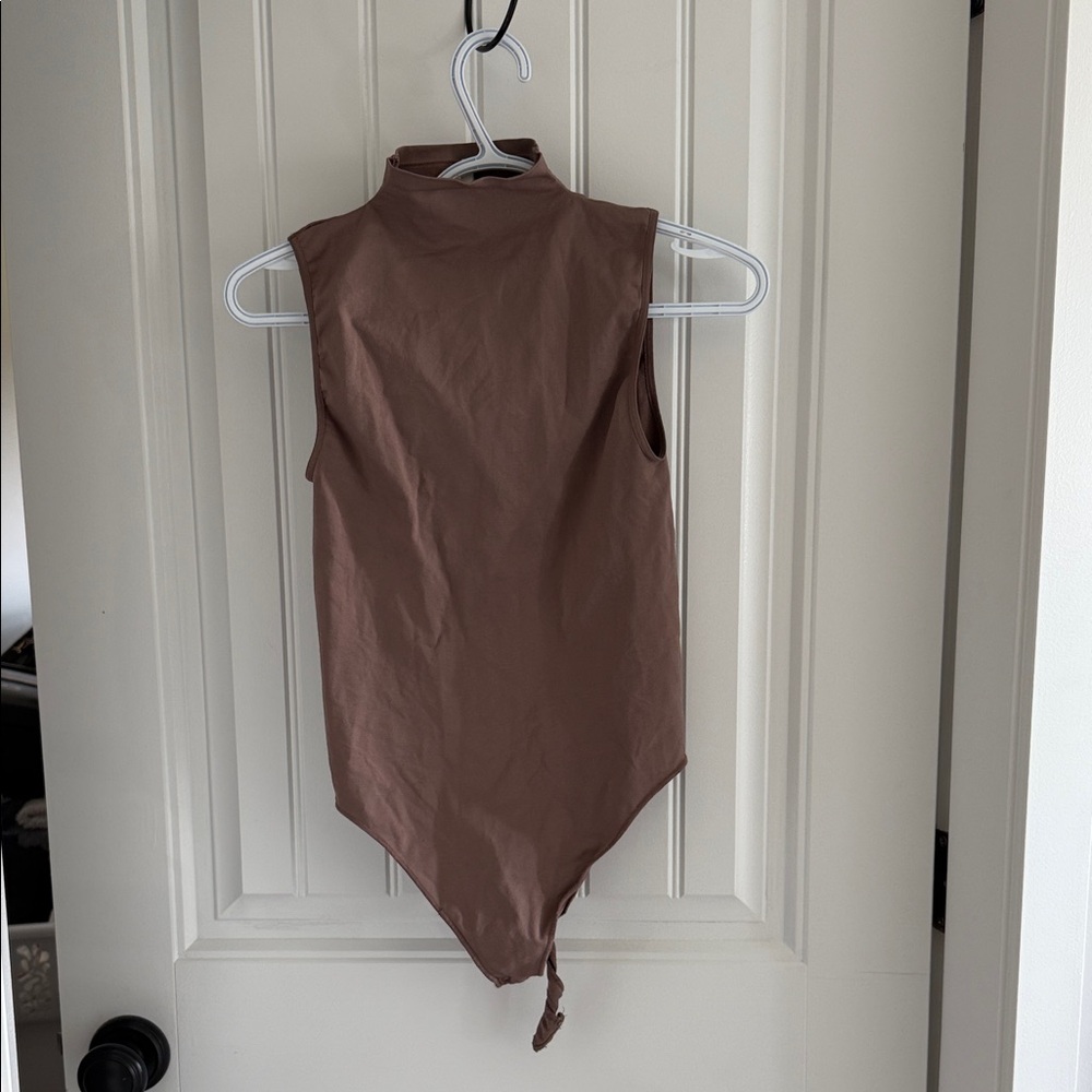 Babaton Chocolate Brown Bodysuit